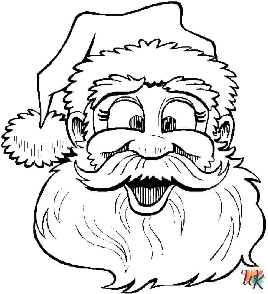 coloriage Père Noël  pour enfant a imprimer gratuit 1