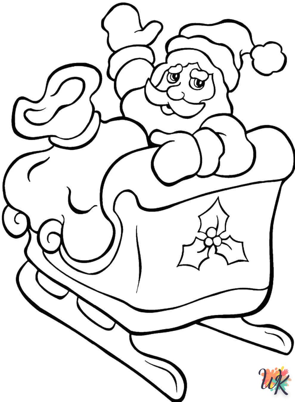 coloriage Père Noël  pour enfant de 4 ans 1