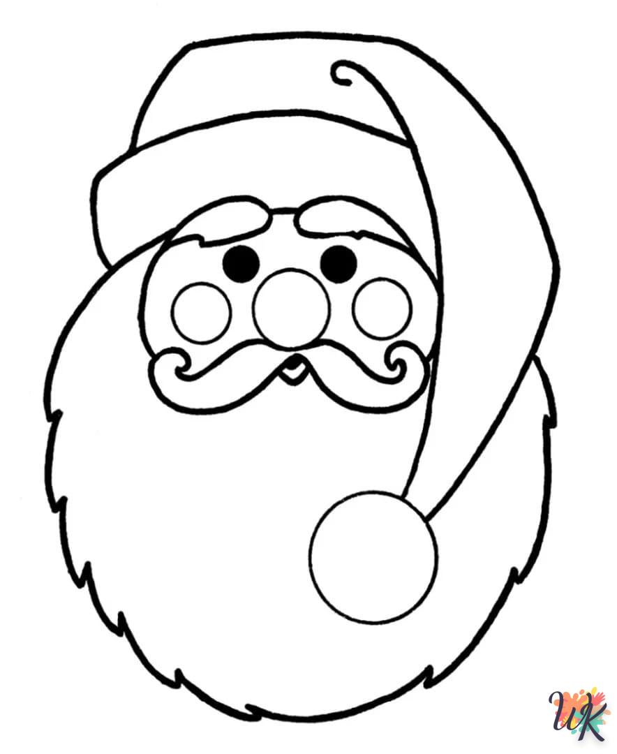 coloriage Père Noël  pour enfant de 3 ans 1