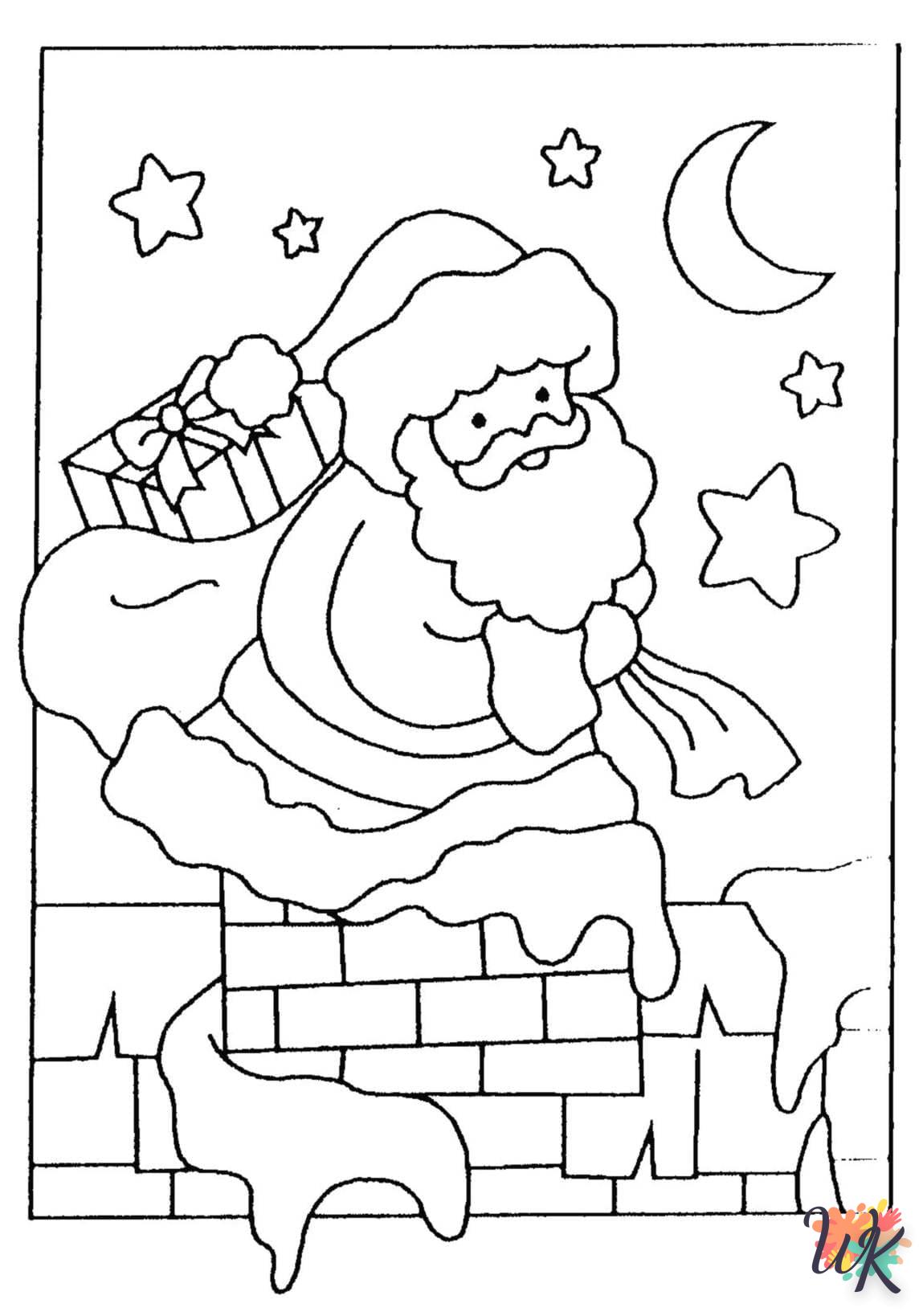 coloriage Père Noël  en ligne pour bebe de 2 ans