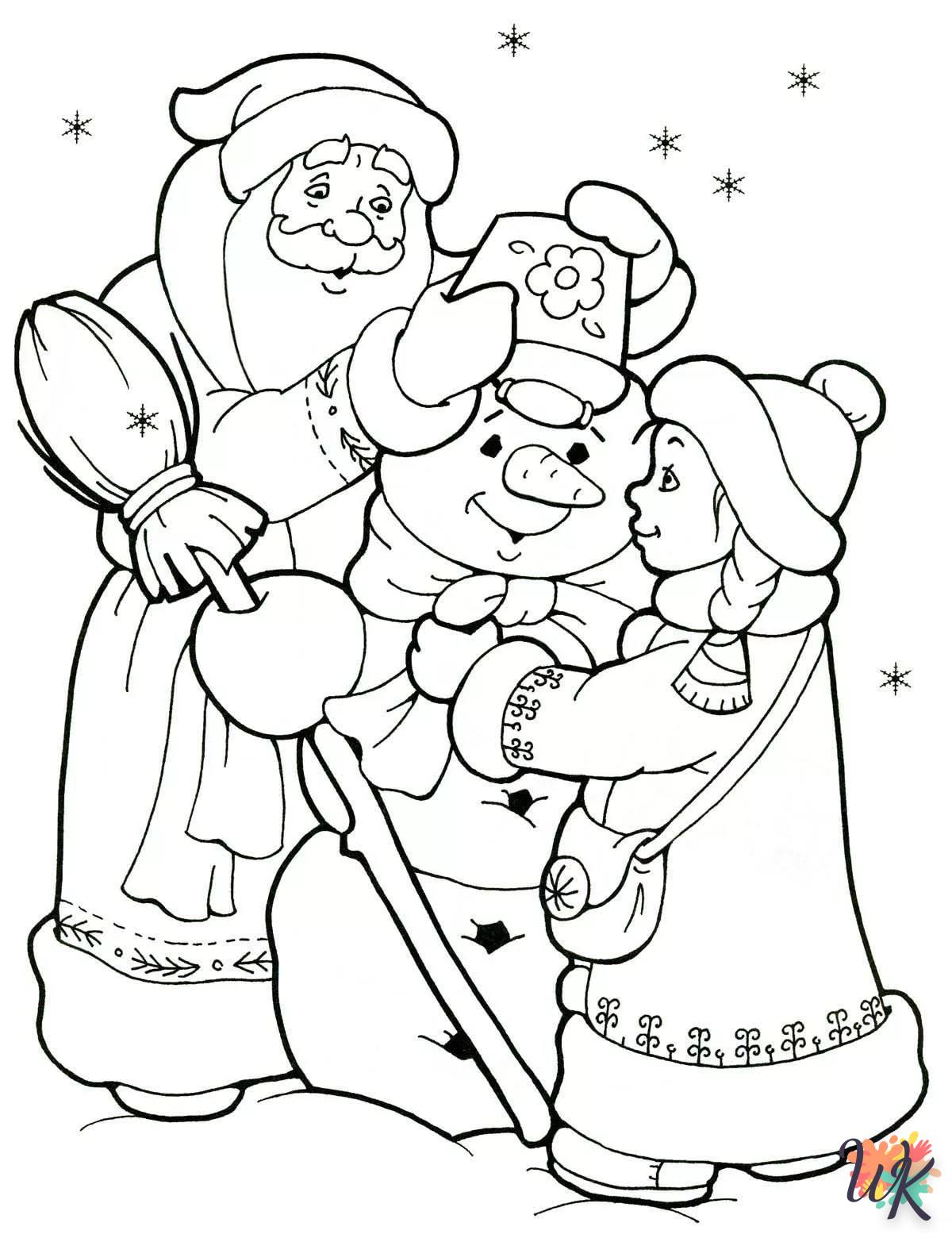 coloriage Père Noël  a telecharger 1