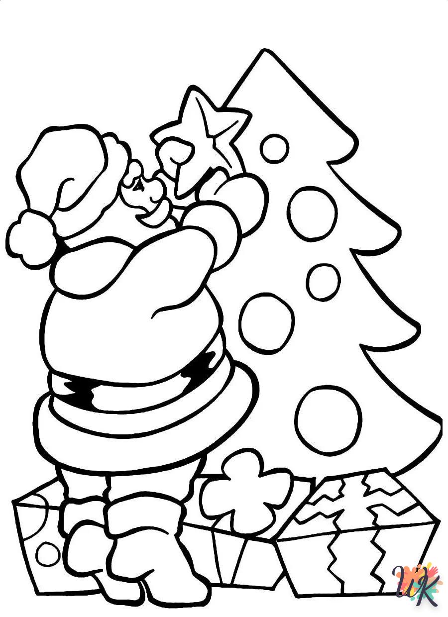 coloriage Père Noël  pour enfant de 5 ans