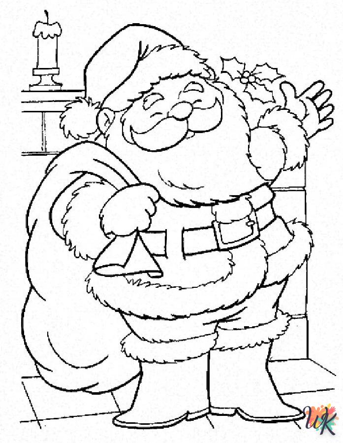 coloriage Père Noël  a dessiner en ligne