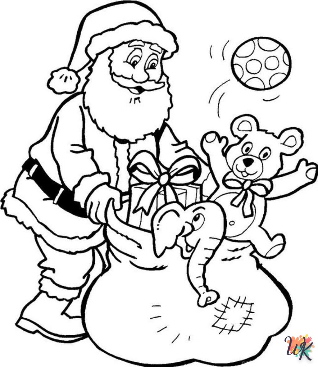 coloriage Père Noël  pour enfant de 6 ans