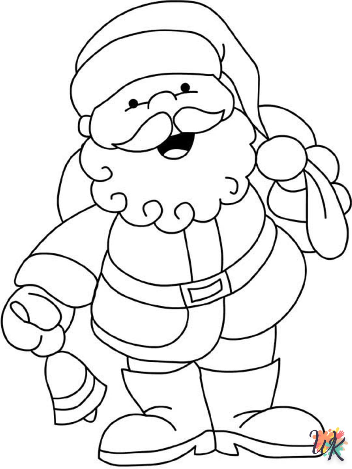 coloriage Père Noël  pour enfants à imprimer