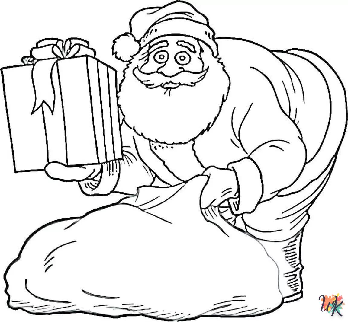 image pour coloriage Père Noël  enfant