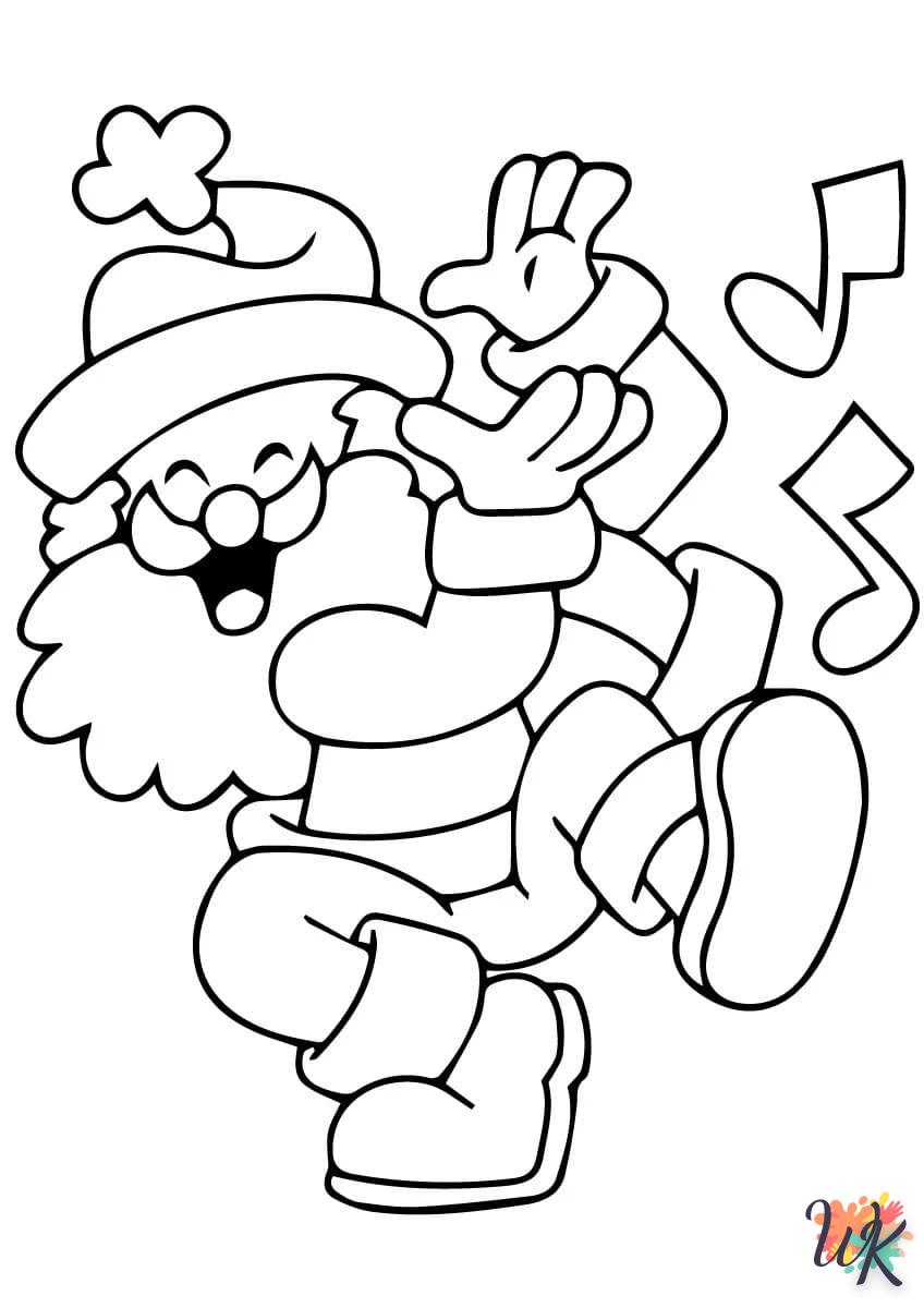 coloriage Père Noël  pour enfant de 8 ans