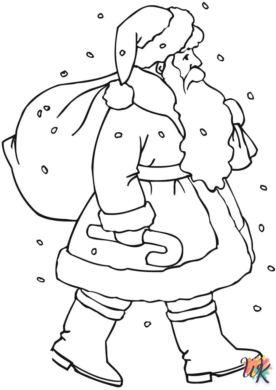 coloriage Père Noël  à imprimer