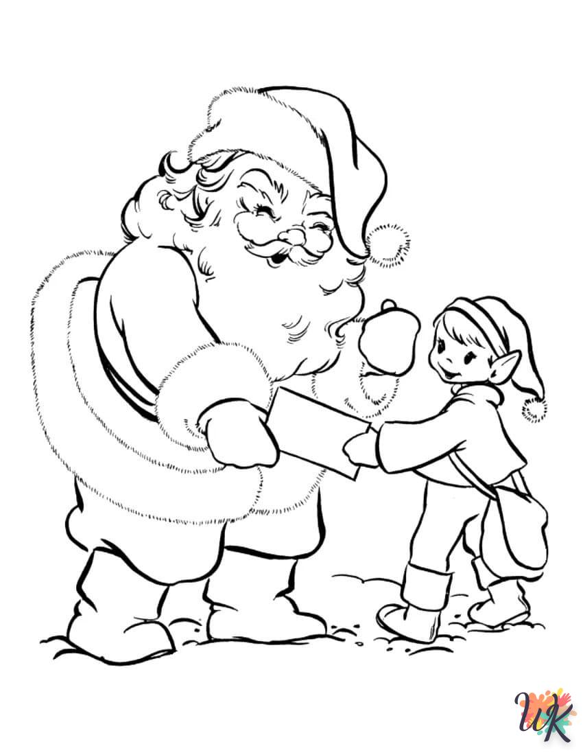 coloriage Père Noël  à colorier en ligne gratuit