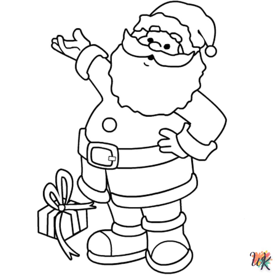 coloriage Père Noël  pour enfant