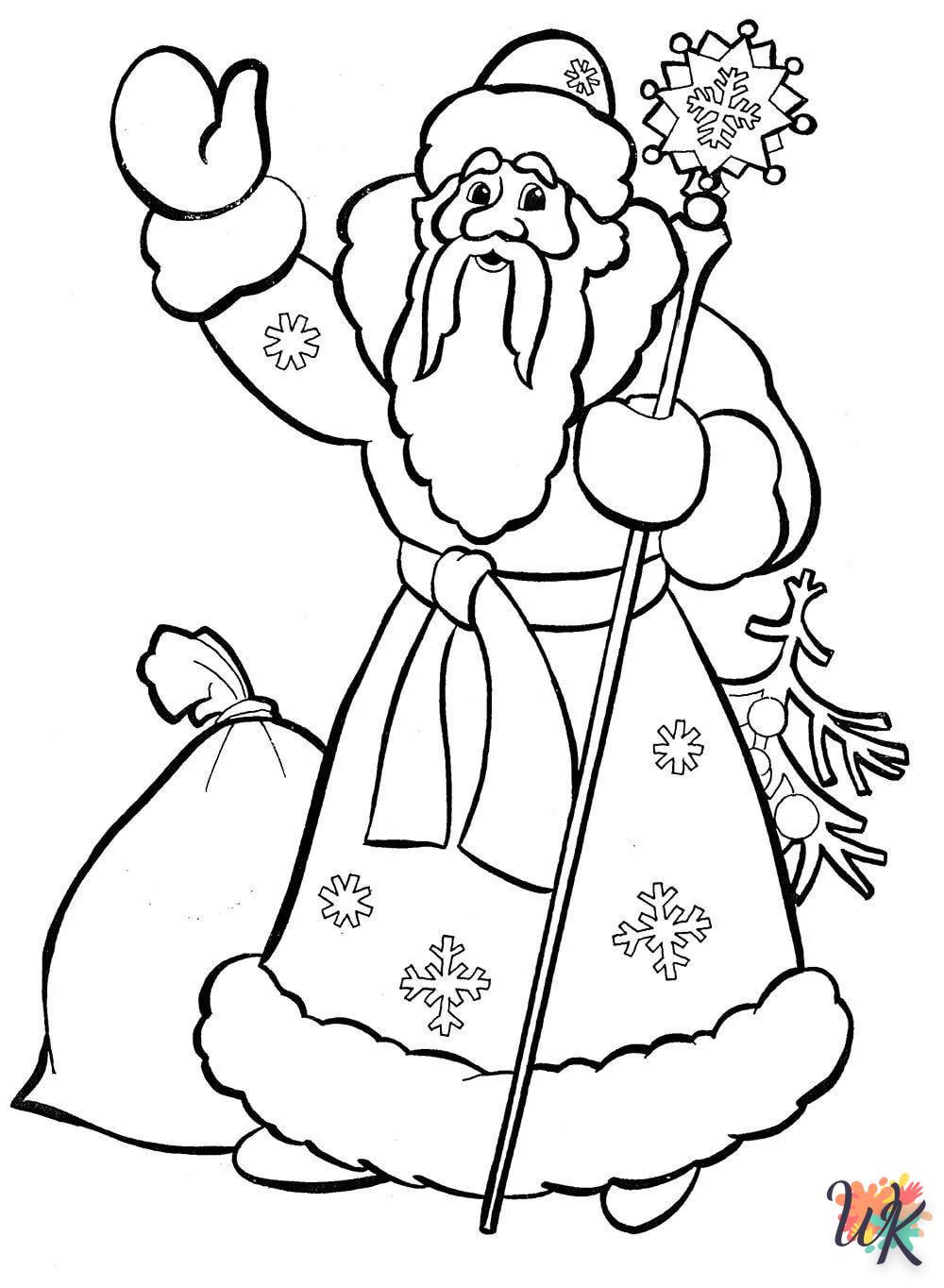 coloriage Père Noël  en ligne maternelle