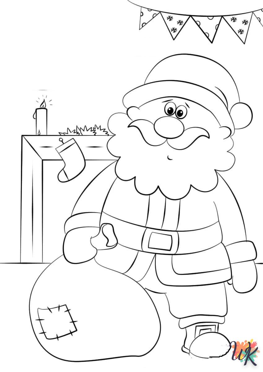 activité coloriage Père Noël  en ligne