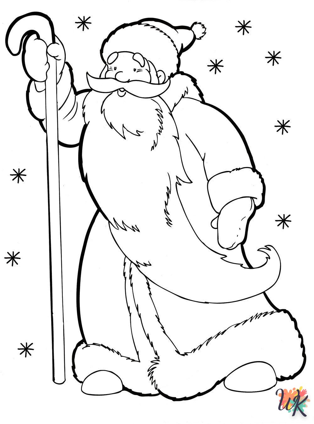 coloriage Père Noël  à colorier en ligne