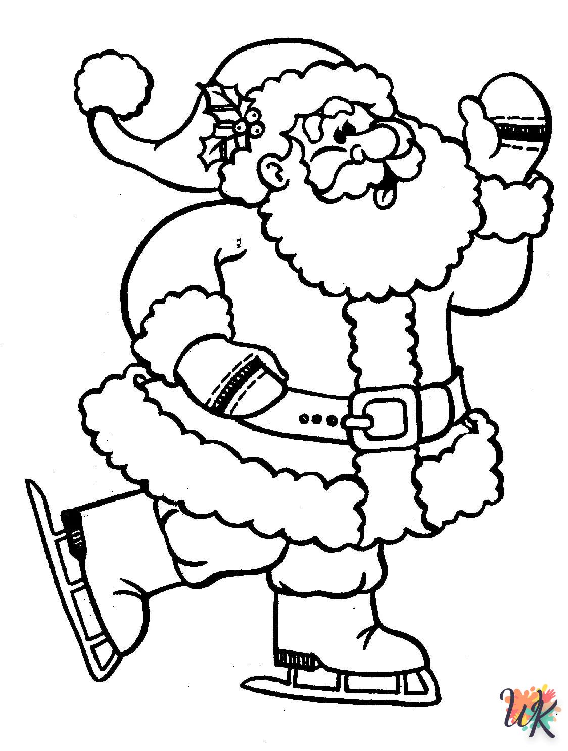 coloriage Père Noël  en ligne pour enfant