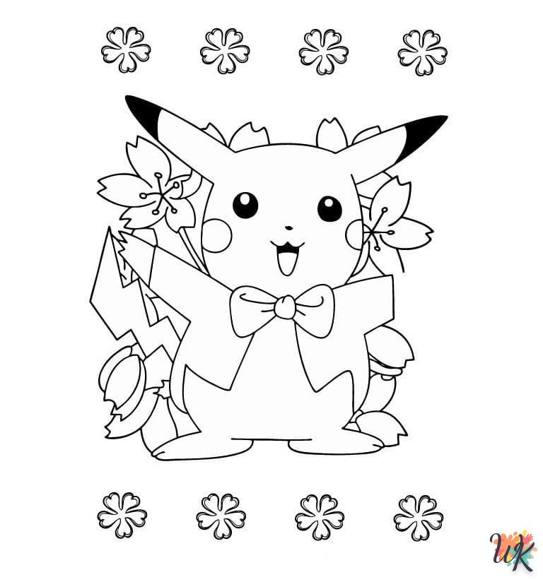 coloriage Pokémon Noël  de pour enfants