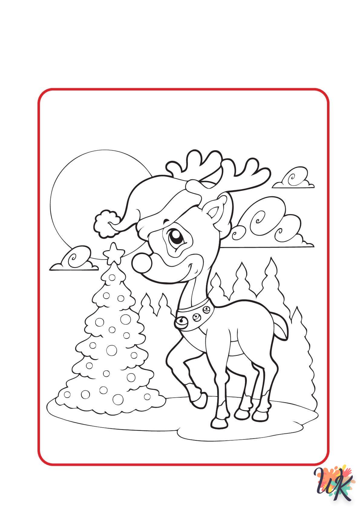 coloriage Renne  en ligne gratuit pour 12 ans