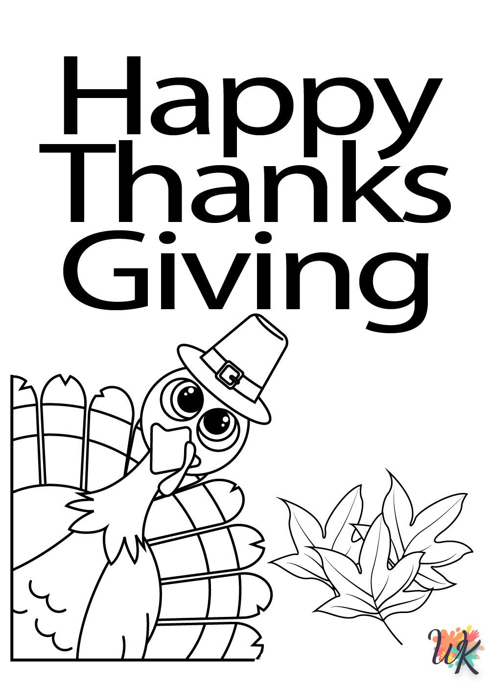 coloriage Thanksgiving  pour bebe a imprimer 1