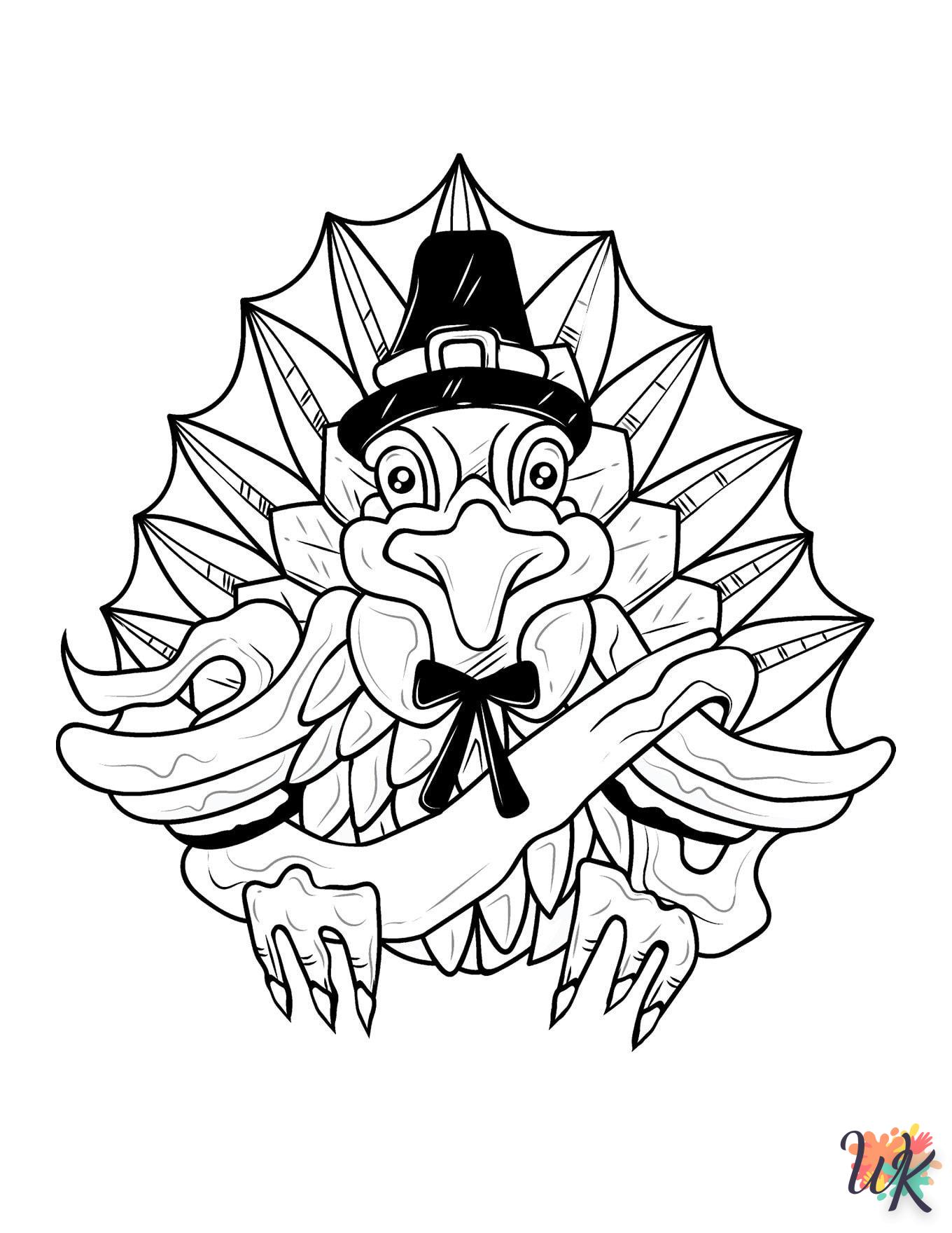 coloriage Thanksgiving  en ligne à imprimer