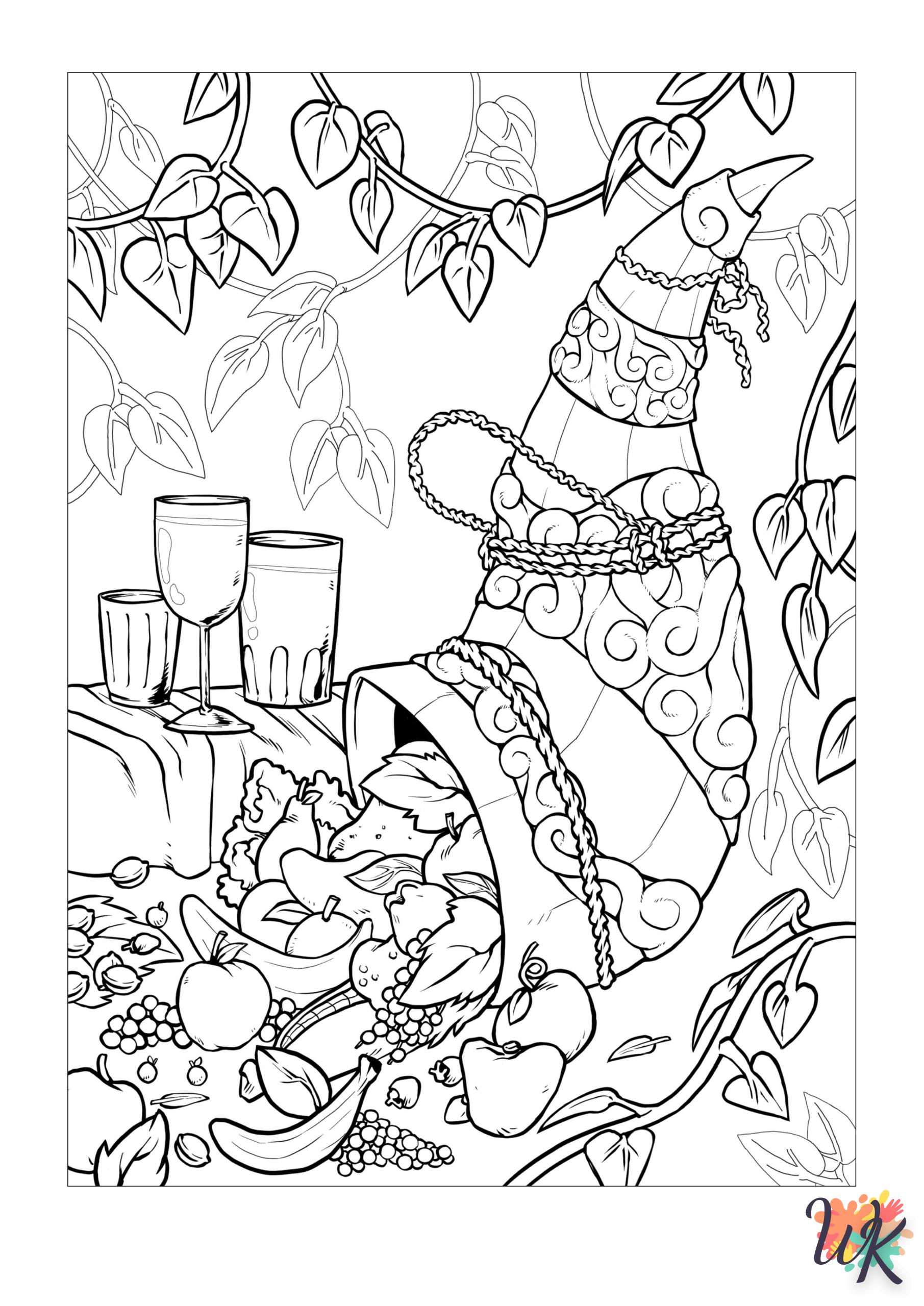 coloriage Thanksgiving  à imprimer pour enfant de 10 ans