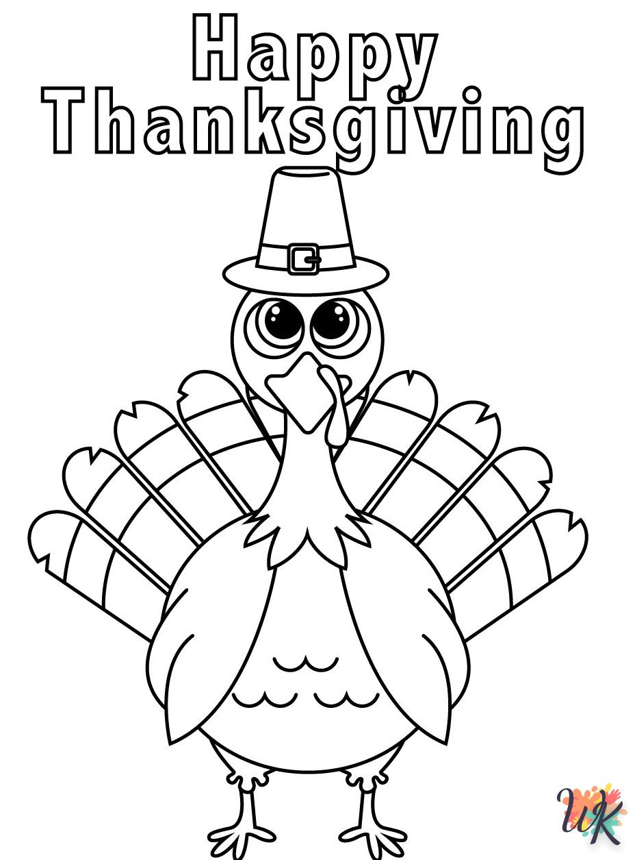 coloriage Thanksgiving  à imprimer pdf