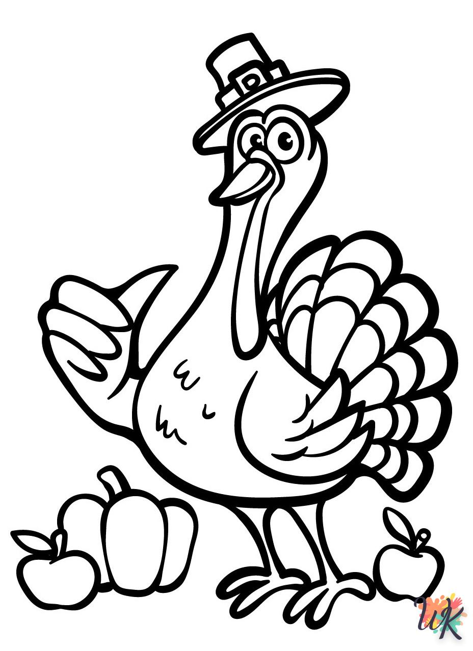 coloriage Thanksgiving  en ligne a colorier 1