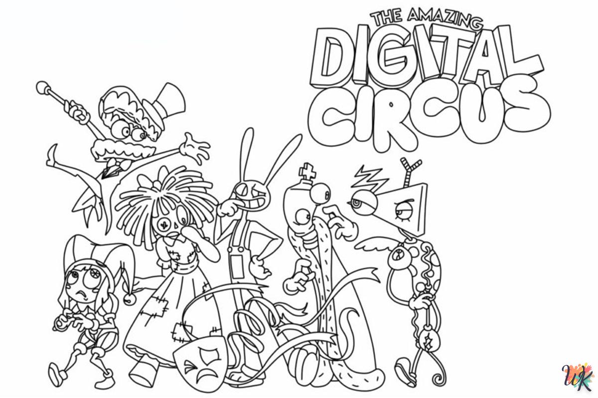 coloriage The Amazing Digital Circus  enfant a imprimer