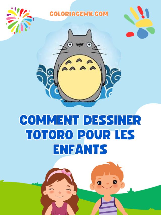 Como desenhar Totoro para crianças