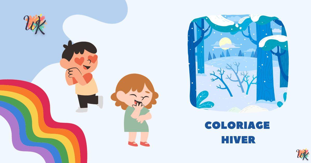 Coloriage Hiver a imprimer gratuit – Dernière collection