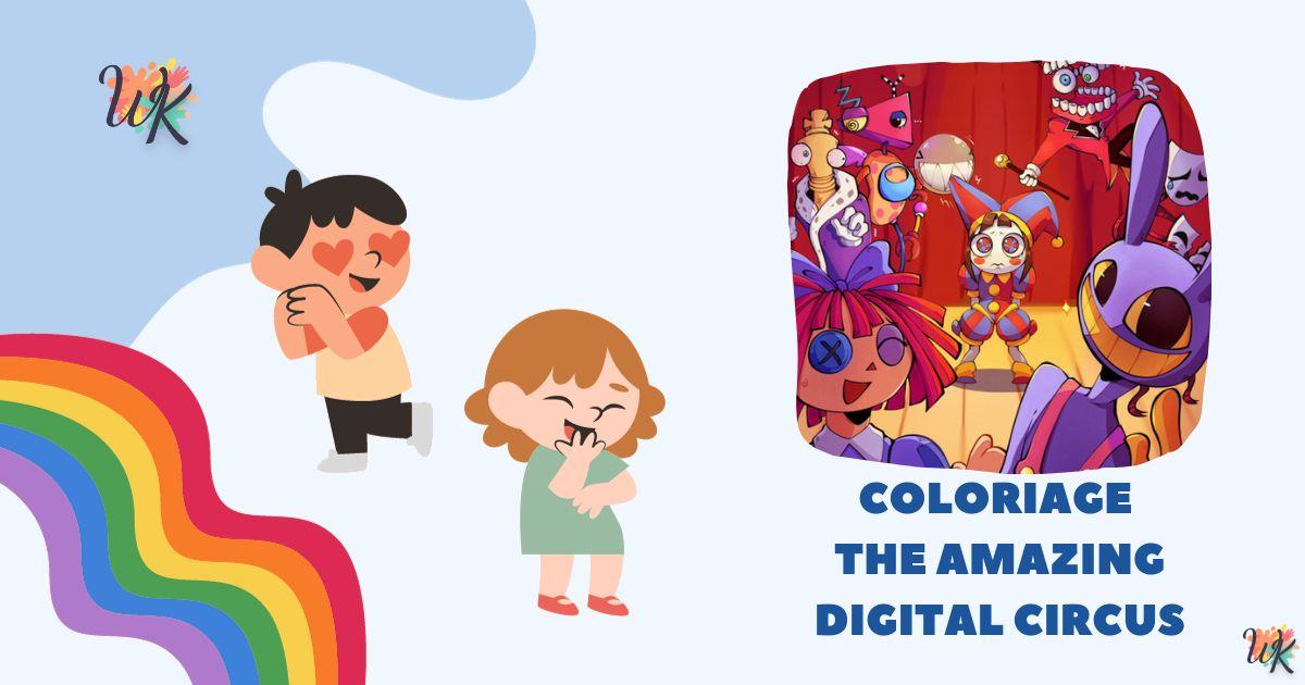 Coloriage The Amazing Digital Circus imprimable gratuitement