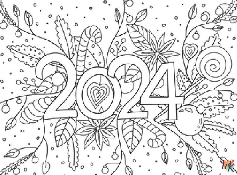 coloriage 2024  pour enfant de 4 ans