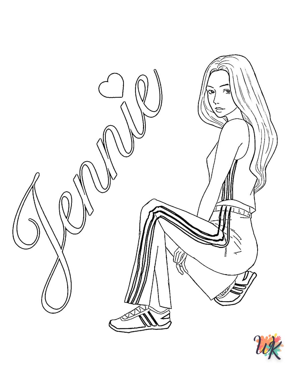 coloriage Blackpink  gratuit à imprimer