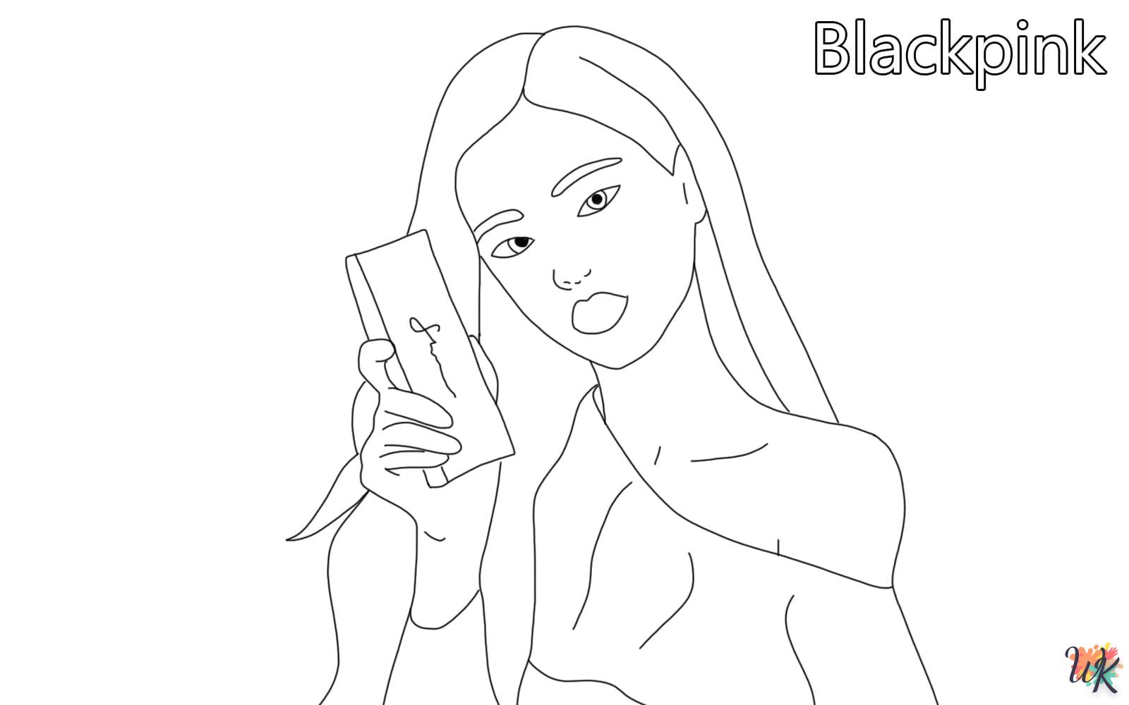 coloriage Blackpink  et decoupage a imprimer gratuit