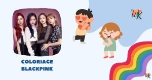 Coloriage Blackpink est une idole musicale pour les enfants