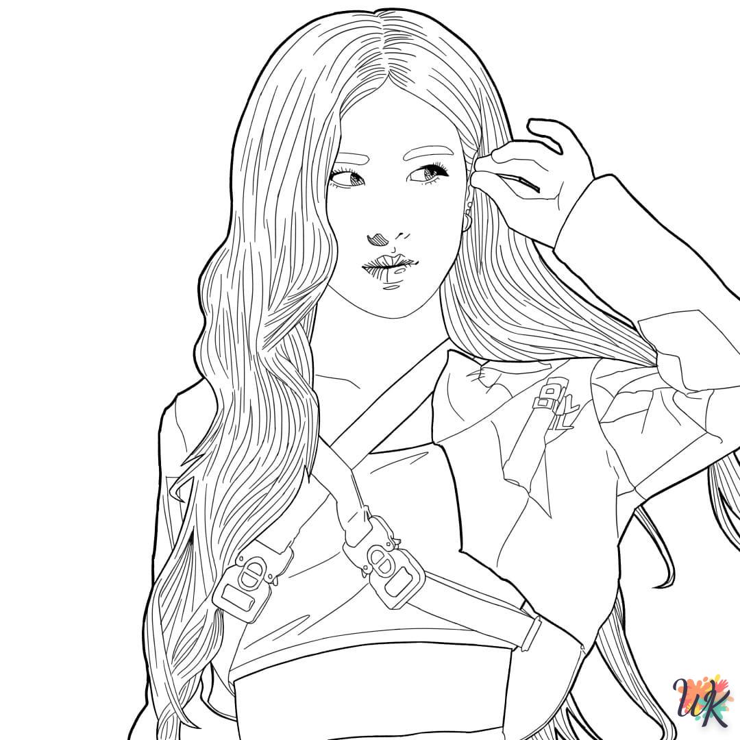 coloriage Blackpink  de pour enfants