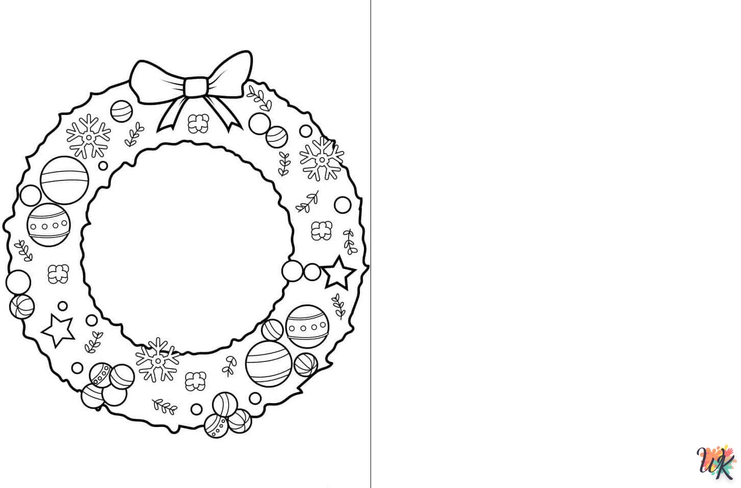 coloriage s Carte de Noël  pour primaire