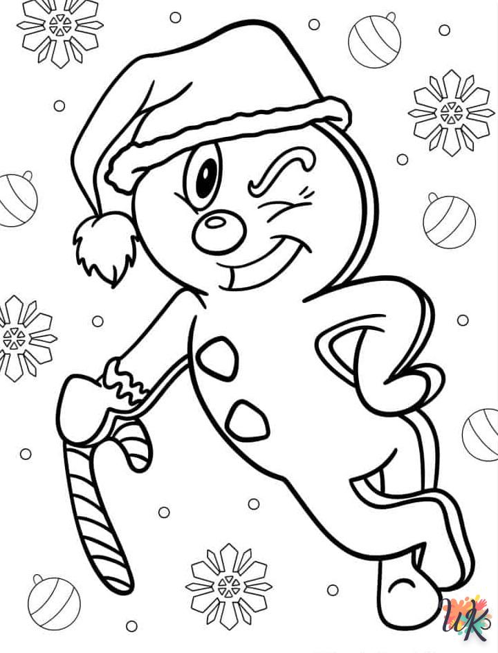 coloriage Gingerbread  pour enfant de 3 ans 2