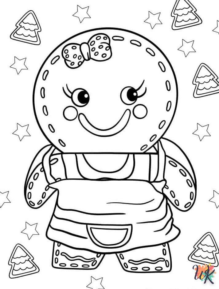 coloriage Gingerbread  à imprimer pour enfant de 6 ans