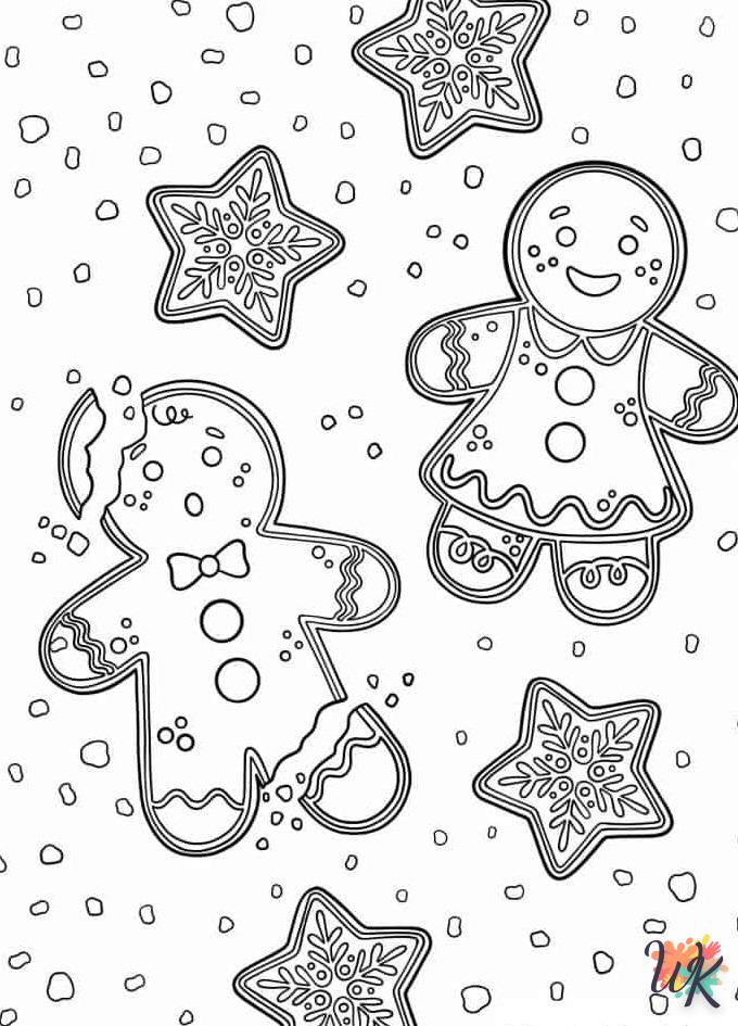 coloriage Gingerbread  pour enfant de 3 ans 1