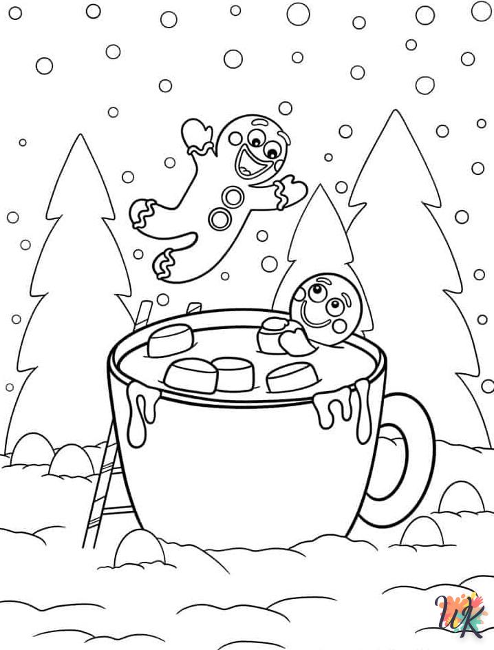 coloriage Gingerbread  à imprimer pour enfant de 7 ans 1