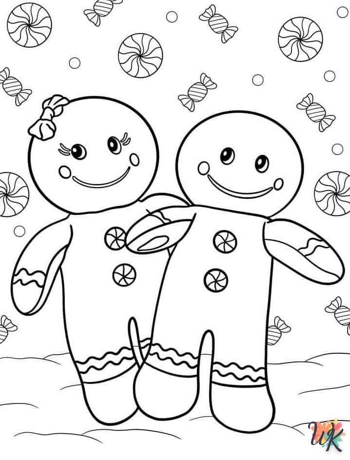 coloriage Gingerbread  à imprimer pdf