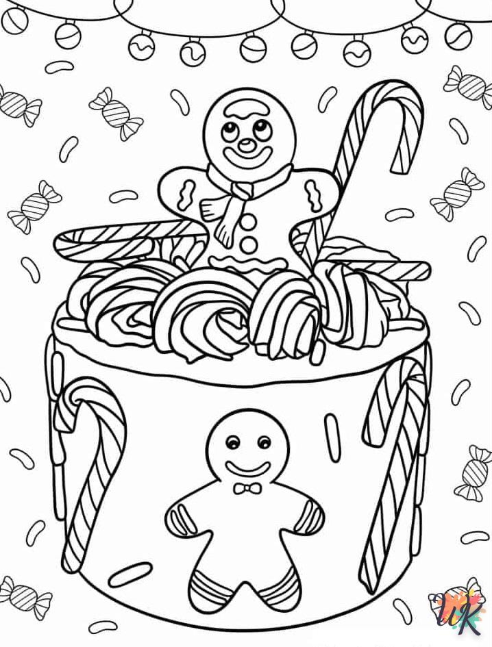 coloriage Gingerbread  pour enfants a imprimer