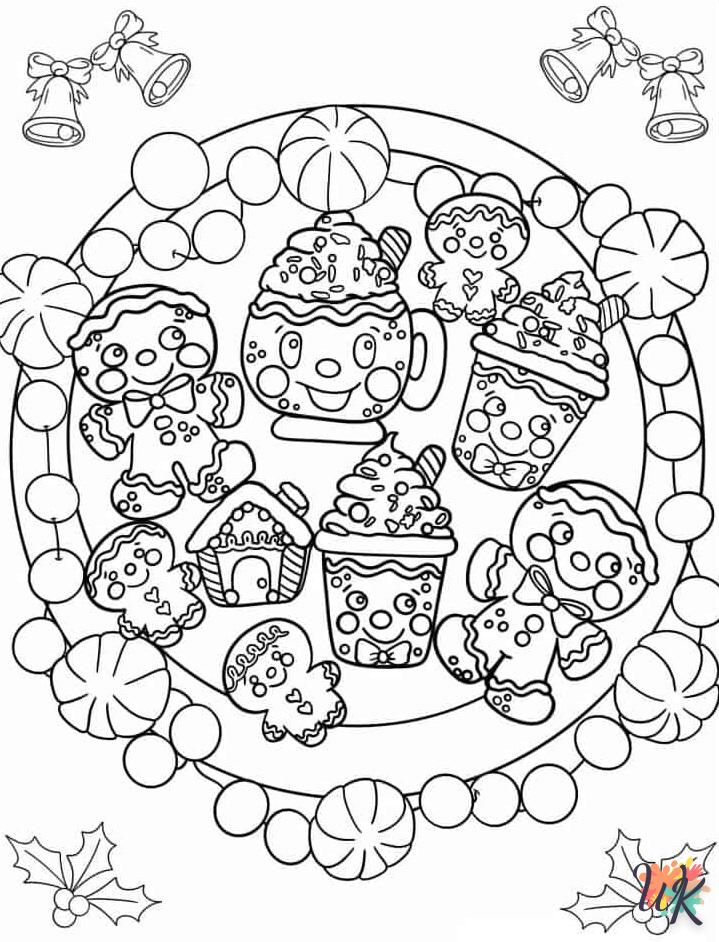 image pour coloriage Gingerbread  enfant