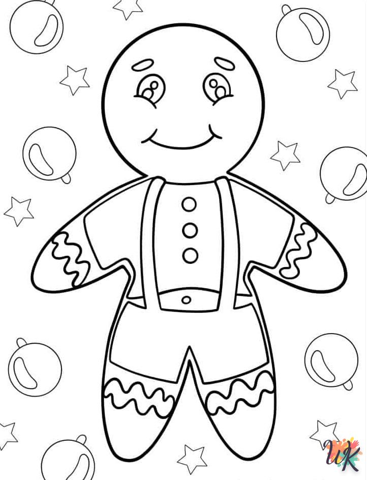 coloriage Gingerbread  gratuit à imprimer 1