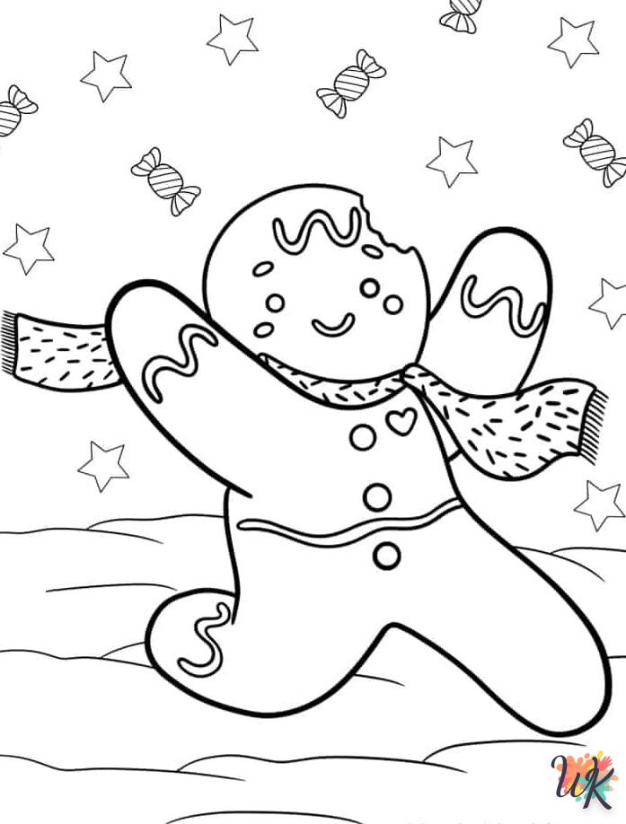 coloriage Gingerbread  à imprimer pour enfant de 10 ans