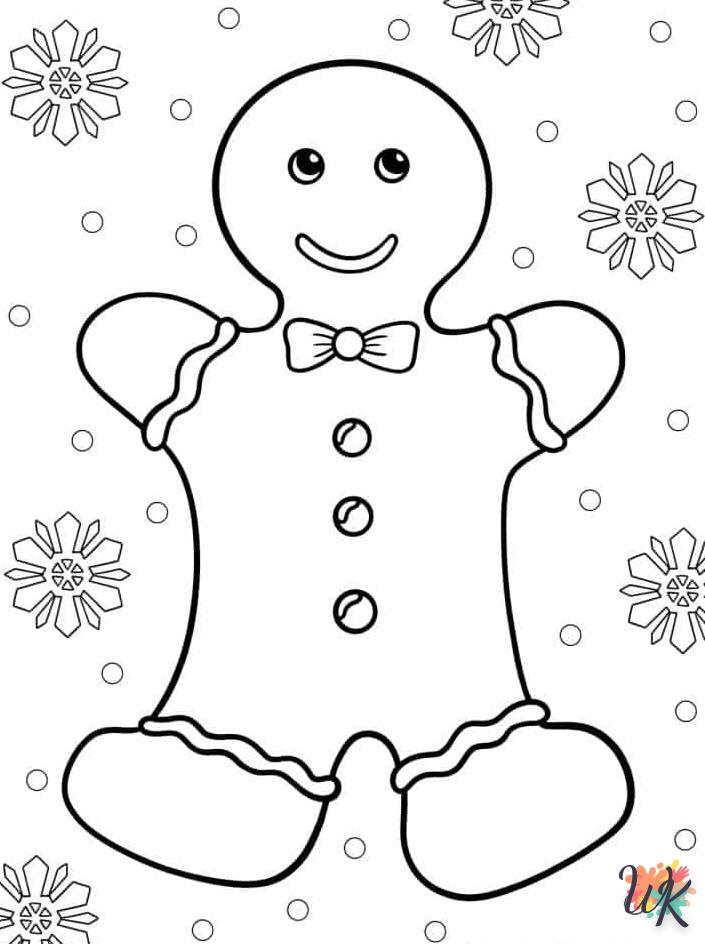 coloriage Gingerbread  et découpage à imprimer