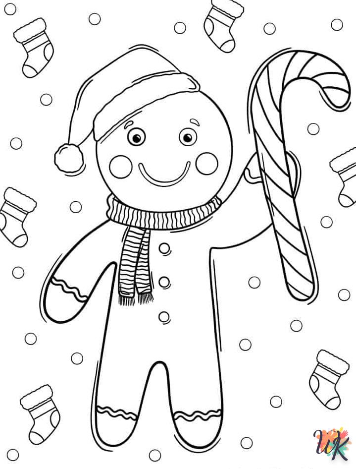 coloriage Gingerbread  à imprimer pdf gratuit