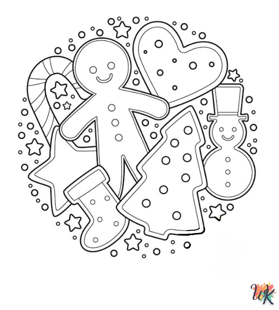 coloriage Gingerbread  educatif pour enfant