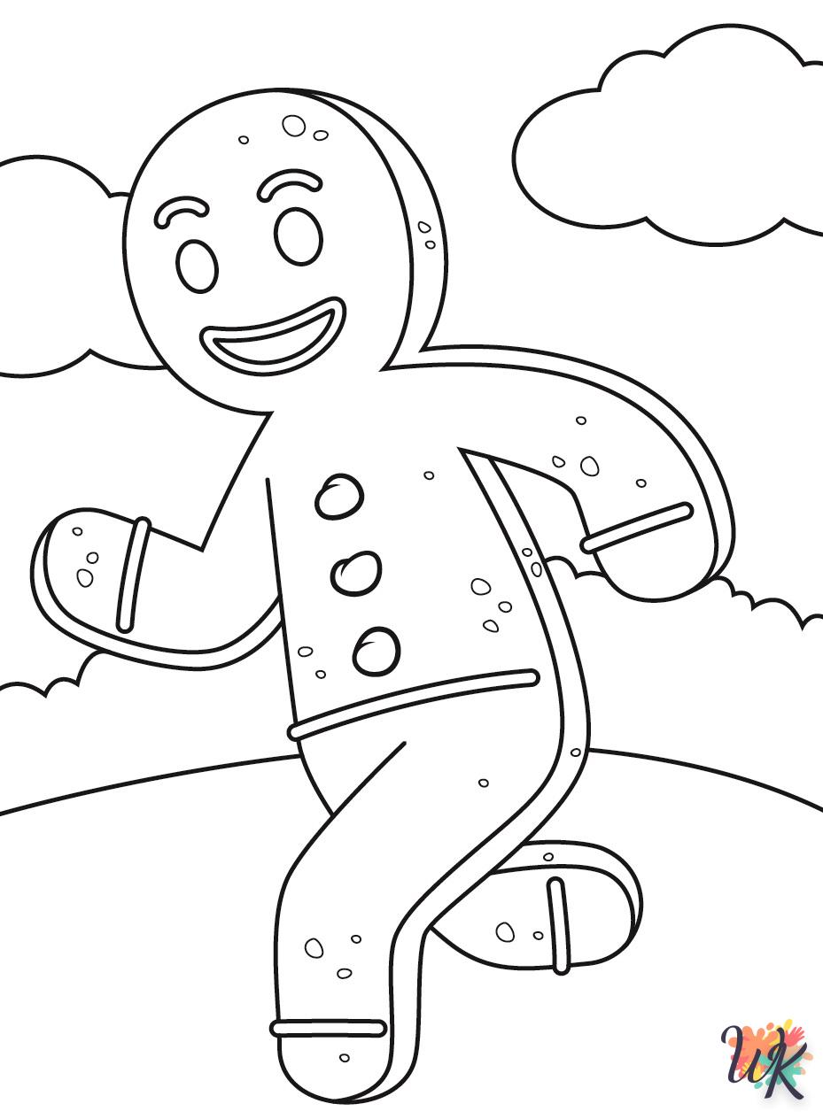 coloriage Gingerbread  pour enfant de 8 ans