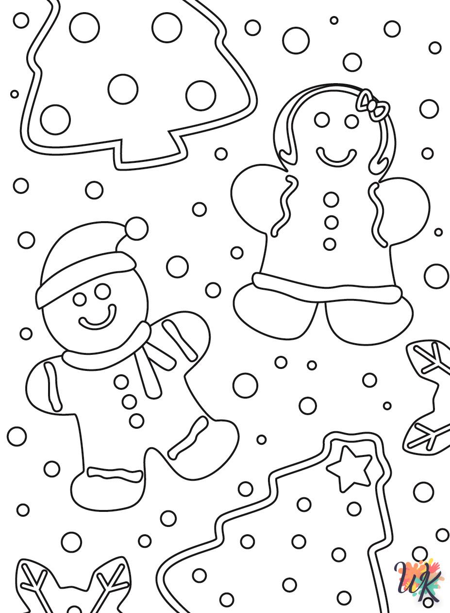 coloriage Gingerbread  gratuit à imprimer