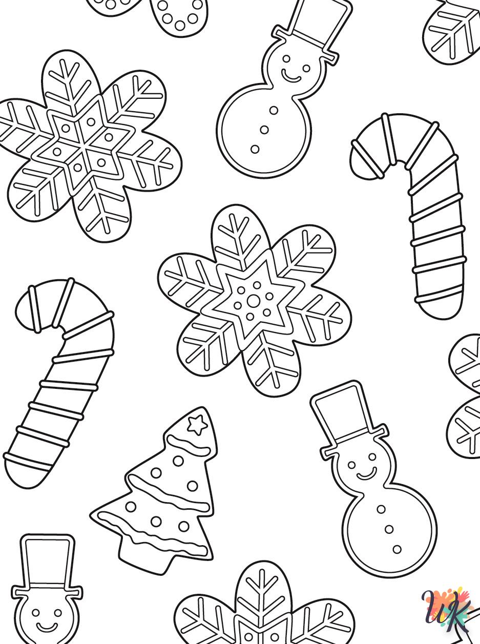 coloriage Gingerbread  et apprentissage